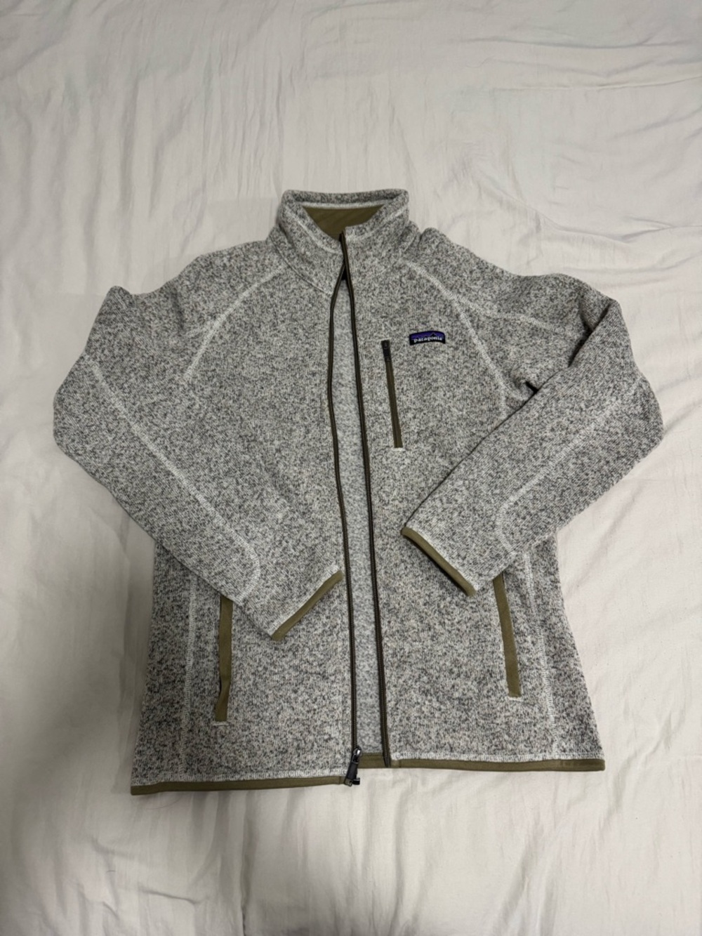 Patagonia Men’s Bleached Stone Full-Zip Fleece Jacket (Size Small)